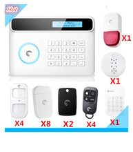 Free Shipping wireless Eitger S4 GSM Alarm Home Security Protection Smart Home Alarm System With Strobe Flash Siren 2024 - buy cheap
