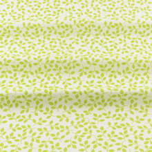 Roupa de cama com estampas de folhas verdes 100% algodão, para costura, retalhos, decoração têxtil para casa 2024 - compre barato