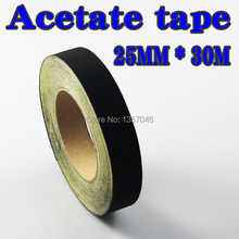 Electrical Acetate Cloth Tape Roll 25mm x 30M Acetate tape LCD repair paste bandage fixed cable insulation black 2024 - buy cheap