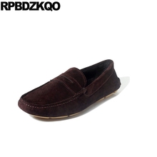 Comfort Real Leather Driving Casual Flats British Style Slip On Loafers Moccasins Italian Men Shoes Brands Suede Soft Soled 2021 2024 - buy cheap
