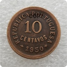 1930 portugal coin 10 ct. coin copy-réplica moedas medalha moedas colecionáveis 2024 - compre barato