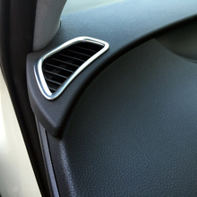 Стайлинг автомобиля 2 шт. ABS Матовая Внутренняя Передняя Верхняя Рамка вентиляционного отверстия для Toyota Prius Prime PHV 2017 2018 2019 2020 2024 - купить недорого