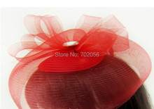 handmade feather Bridal Accessories HAIR MESH HAT Veil FLOWER WEDDING PARTY Fascinator #3606 2024 - buy cheap