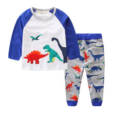 jumping meters Baby boys clothing sets animals applique long sleeve tops + pants autumn children clothes suits for boy girl set 2024 - buy cheap