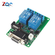 DC 5V 12V 2 Channel RS232 Serial Port Control Relay Switch Board SCM Interface PC Relays DB9 2024 - buy cheap