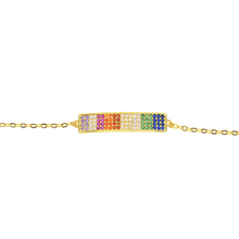 Rainbow bar charm Gold color simple geometric fashion classic women bracelet 2019 summer new 2024 - buy cheap