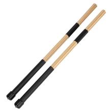 1 Pair 15.7" 40cm Jazz Drum Brushes Drum Sticks Bamboo Black High Quality Bamboo Black drum accessories Parts 2024 - купить недорого