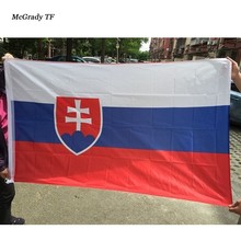 Bandera de Eslovaquia, estandarte eslovaco de la UE, 90x150cm, Oficina colgante, actividad, desfile, decoración de Festival para el hogar, envío directo 2024 - compra barato