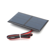 Painel solar de silicone policristalino, carregador de bateria faça você mesmo, mini cabo de célula solar de 30cm, 1 peça de v 2024 - compre barato
