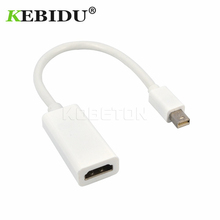 Kebidu-Cable Mini DP a HDMI, Adaptador convertidor, macho a hembra, para PC, Macbook, proyector HDTV, 1080P 2024 - compra barato