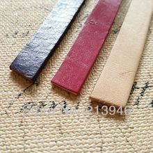 (Plz choose color) 10MM/w 5M 100% Genuine Flat Leather Ropes Cords Strings Jewelry Findings & Accessories 2024 - buy cheap