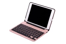 7 colores de fondo con retroiluminación teclado inalámbrico Bluetooth y banco de potencia para ipad mini4 para iPad mini4 de aluminio funda para teclado 2024 - compra barato