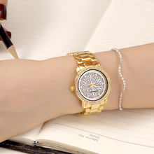 CRRJU-Reloj de pulsera de cuarzo para mujer, accesorio de marca de lujo, relojes femeninos de oro rosa 2024 - compra barato