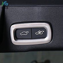 For VOLVO XC60 2018/ XC90 2015-2017 2018 ABS Matte Interior Rear Gate Switch Button Cover Trim 1pcs Car Styling Accessories 2024 - buy cheap