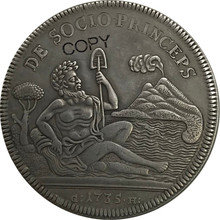 States italianos kingdom de neoprene 120, moedas comemorativas banhadas a prata, cópia de moeda, grana ele i, 1735 2024 - compre barato