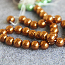 New Beautiful high quality Gold-Color Shell beads gift for women girl loose DIY 15inch Jewelry making design Wholesale 2024 - buy cheap