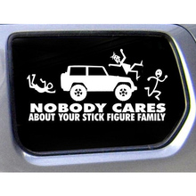 (50 pieces/lot ) Wholesale Family Nobody About your Stick Figure  Family truck funny stickers car decals car styling 2024 - buy cheap