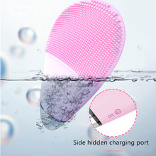 Double-use USB Charging Eye Massager Electric Facial Cleansing Brush Skin Blackhead Pore Cleanser Waterproof Silicone 40#710 2024 - buy cheap