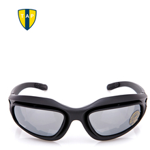 Мужские поляризационные очки C5, военные тактические солнцезащитные очки для езды на велосипеде и активного отдыха, 4 линзы, ветрозащитные очки 2024 - купить недорого