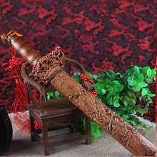 30CM Wood Katana Sword For Home Decoration Chinese Fengshui Peachwood Sword "Dream Come True" Exorcise Sword 2024 - buy cheap