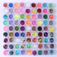 90 Pots Ultrathin Nail Sequins Paillette Mixed Colors Nail Glitter Dust Shimmer Gel Polish Flakes Nail Art Accessories 2024 - buy cheap