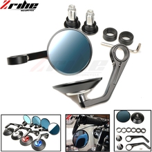 1 Set Motorcycle Aluminum 7/8" 22mm Bar End Side Rearview Mirror Universal Motorbike Bike Handlebar Rear View Mirrors 2024 - buy cheap