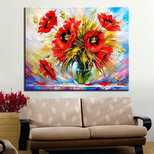 DIY Painting By Numbers Digital Drawing Red Flower Oil Pictures Hand Paint Poppy On Canvas Coloring Romantic Home Decor Wall Art 2024 - buy cheap