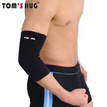 1 Pair Elbow Support Protect Sleeve Pad Tom's Hug Brand High Elastic Sports Outdoor Cycling Gym Elbow Guard Brace Warm Black 2024 - buy cheap