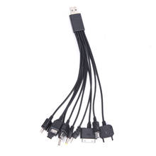 10 в 1 Многофункциональный USB кабель для передачи данных Универсальный Многоконтактный кабель Зарядное устройство USB адаптер кабель для передачи данных 2024 - купить недорого