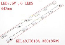 100 unids/lote original nueva retroiluminación LED Barra de Gaza para KONKA KDL48JT618A KDL48JT618U 35018539, 35018540 6 LED (6 V) 442mm nuevo 2024 - compra barato