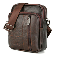 Мужская сумка-мессенджер BAILLR, винтажная сумка из натуральной воловьей кожи 2024 - купить недорого