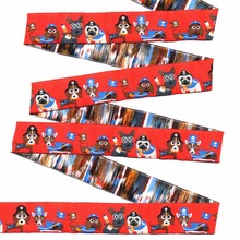 HOT!!! 2015 NEW wholesale 5/8'' 16mm Wide Red smart puppy Woven Jacquard Ribbon dog chain accessories 10yards/lot 2024 - buy cheap