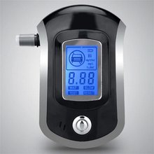 Analisador de respiração profissional do bafômetro do verificador do álcool digital com grande display lcd digital 5 peças bocal quente 2024 - compre barato
