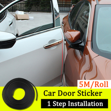 5M Auto Door Collision Avoidance Stick Rubber Strip Decoration Stickers Car Accessories protector The Door Car Anti Collision 2024 - buy cheap