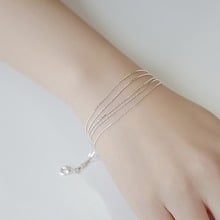 Venda quente estilo de verão prata cor multicamadas pulseiras de corrente para jóias de moda feminina 2024 - compre barato