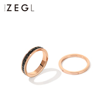 Zegl casal terno anel masculino e feminino estilo coreano personalidade índice anel de dedo maré coreano fluxo estrada europeu e americano stude 2024 - compre barato