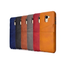 Luxury Leather Back Cover Case for Samsung Galaxy J6 2018 Retro Hand Sewing Cover for Galaxy J6 2018 With Card Slots 2024 - buy cheap