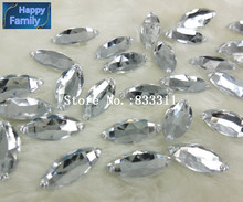200Pcs 9x20mm Acrylic Silver Rhinestones Navette Marquise Gems Stones and Crystals Strass Crafts Wedding Decoration Sew-On Diy 2024 - buy cheap