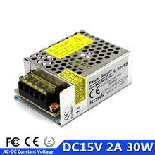 Single Output Switching Power Supply DC15V 2A 30W Converter 100-240V AC To DC 15V SMPS For Led Strip Display Light CNC CCTV 2024 - buy cheap
