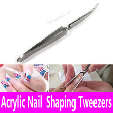 Shaping Tweezers for Acrylic Nail Art Cross Action Tweezers Multi-Function Clip Manicure UV Gel Shaping Tools Stainless Steel 2024 - buy cheap