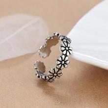 Fashion Silver Color  Plum Flower Rings For Women Adjustable Ring Wedding Anillos 2024 - buy cheap