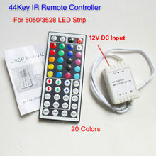 44 Key DIY IR LED RGB Dimmer Remote Controller For 5050/3528 LED Strip DC12V/6A 2024 - buy cheap