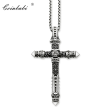 Link Chain Necklace Cross Rebel Gift For Men Women, Europe Style Heart  925 Sterling Silver Fashion Jewelry 2024 - buy cheap