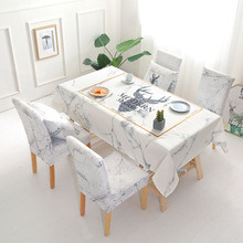 Christmas Deer Waterproof Tablecloth Wholesale Table Cloth Wedding Party Home Hotel Decoration Table Chair Covers Set 2024 - buy cheap