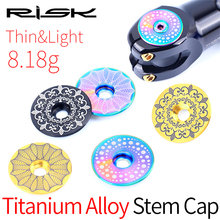 Titanium Alloy Bicycle Headset Cap+M6*30mm Bike Headset Stem Bolt Headset Screw For MTB BMX Fixed Gear/Folding Bike Stem Top Cap 2024 - buy cheap