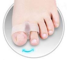 1 par 2 furos pés gel cuidados com os pés do dedo do pé straighteners separador hallux valgus bunion corrector alívio da dor 2024 - compre barato