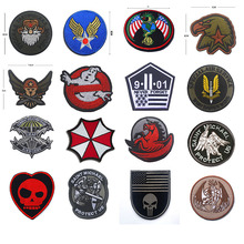 Emblema tático águia 5 estrelas bordado 100%, emblema para uso externo pano capacete com epaulettes patches 2024 - compre barato