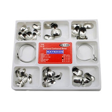 100Pcs Full Kit Dental Matrix Sectional Contoured Metal Matrices No.1.398 + 2 Rings 2024 - buy cheap