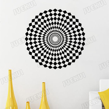Illusion Circle Spiral Focus Center Wall Stickers for Living Room Home Art Decoration Vinyl Wall Decals Poster Murals TA458 2024 - buy cheap