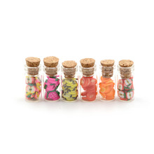 1:12 miniaturas de frutas en miniatura, botellas de vidrio, corcho enlatado, muebles de casa de muñecas en miniatura, accesorios de juguete hechos a mano 2024 - compra barato
